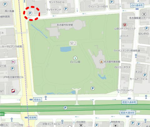 車,名古屋市科学館,アクセス方法,駐車場料金